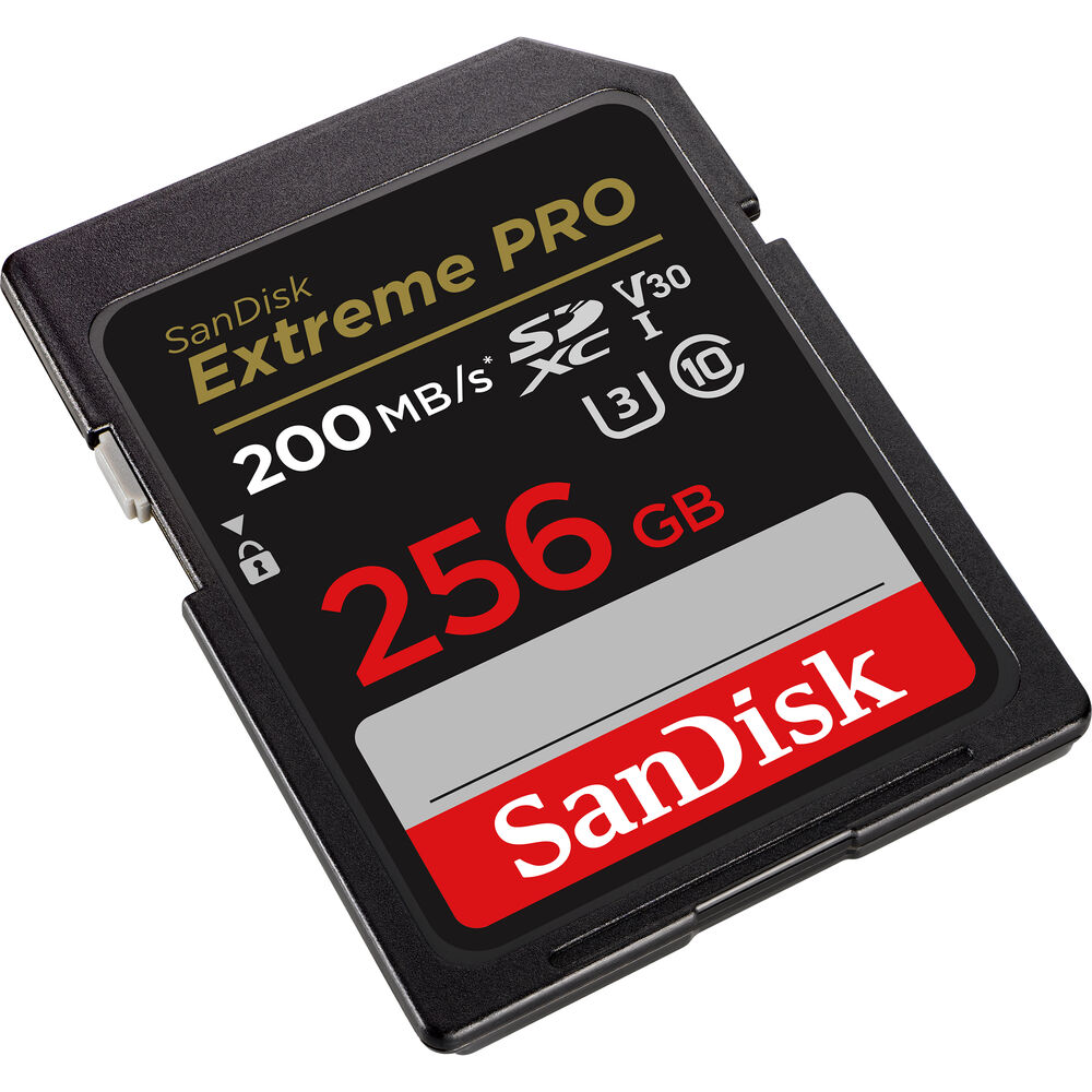 Cartão de Memória SD SanDisk Extreme PRO 256GB 200MB/s